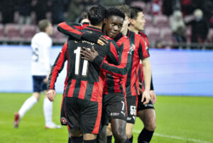 Franculino jubler jubler efter en scoring.