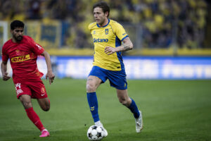 Nicolai Vallys i aktion for Brøndby IF.