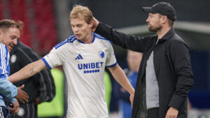 Mads Emil Madsen under en Superliga-kamp mod Sønderjyske
