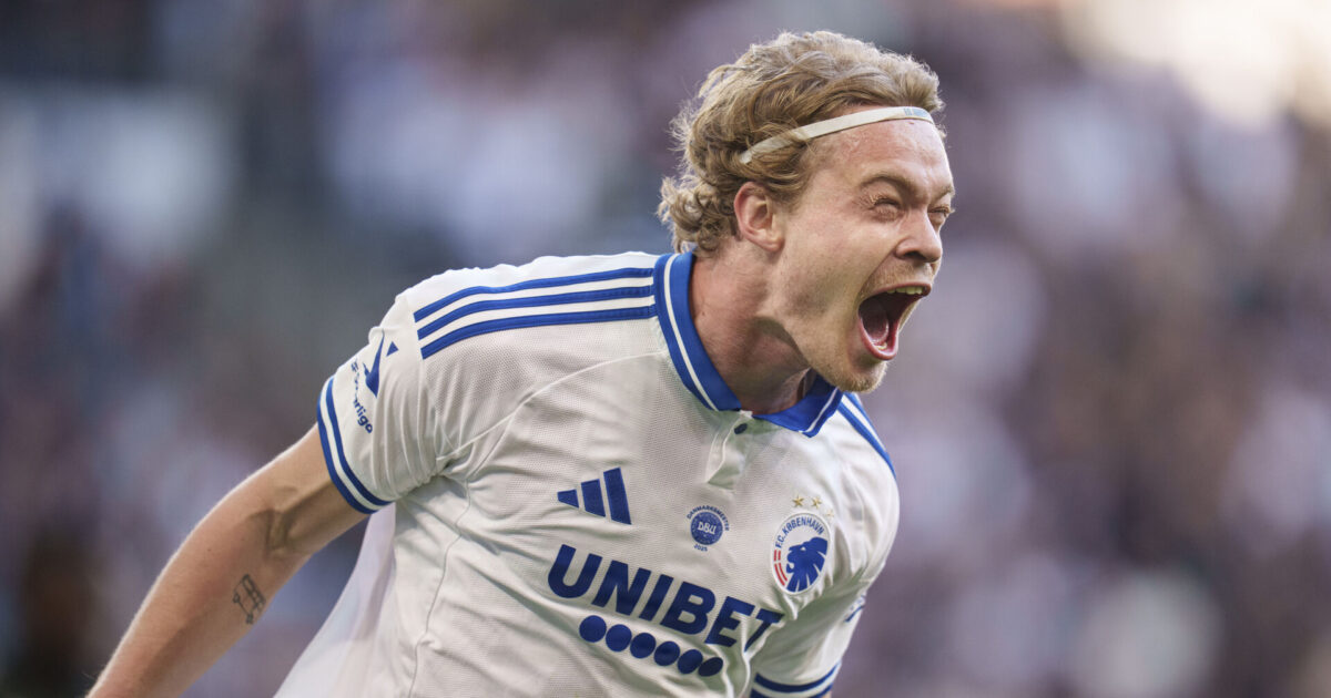 Første ‘rigtige’ mål glæder genopstået FCK-profil Foto: Liselotte Sabroe/Ritzau Scanpix