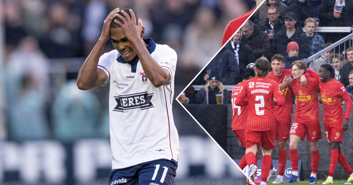 FCN tryller plastik til gummi for AGF Foto: Bo Amstrup/Ritzau Scanpix