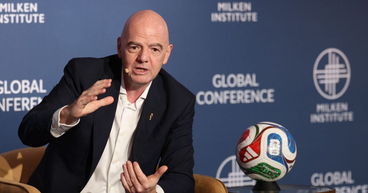 Gianni Infantino hylder Danmark Foto: Photo by Patrick T