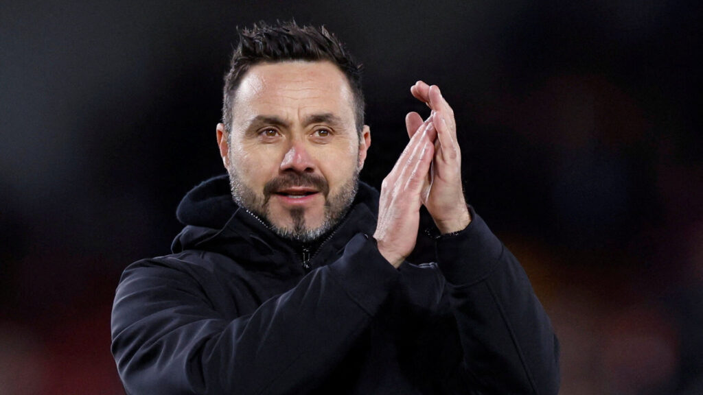 Roberto de Zerbi klapper.