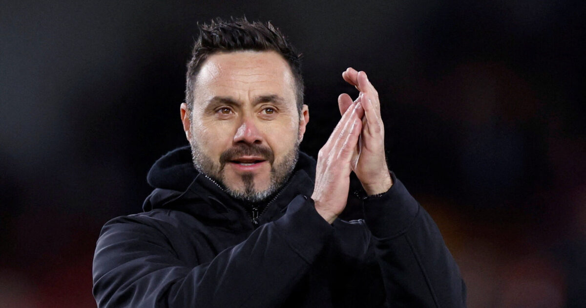 De Zerbi med løfte til Spurs: Bliver uanset hvad Foto: Ritzau Scanpix/REUTERS