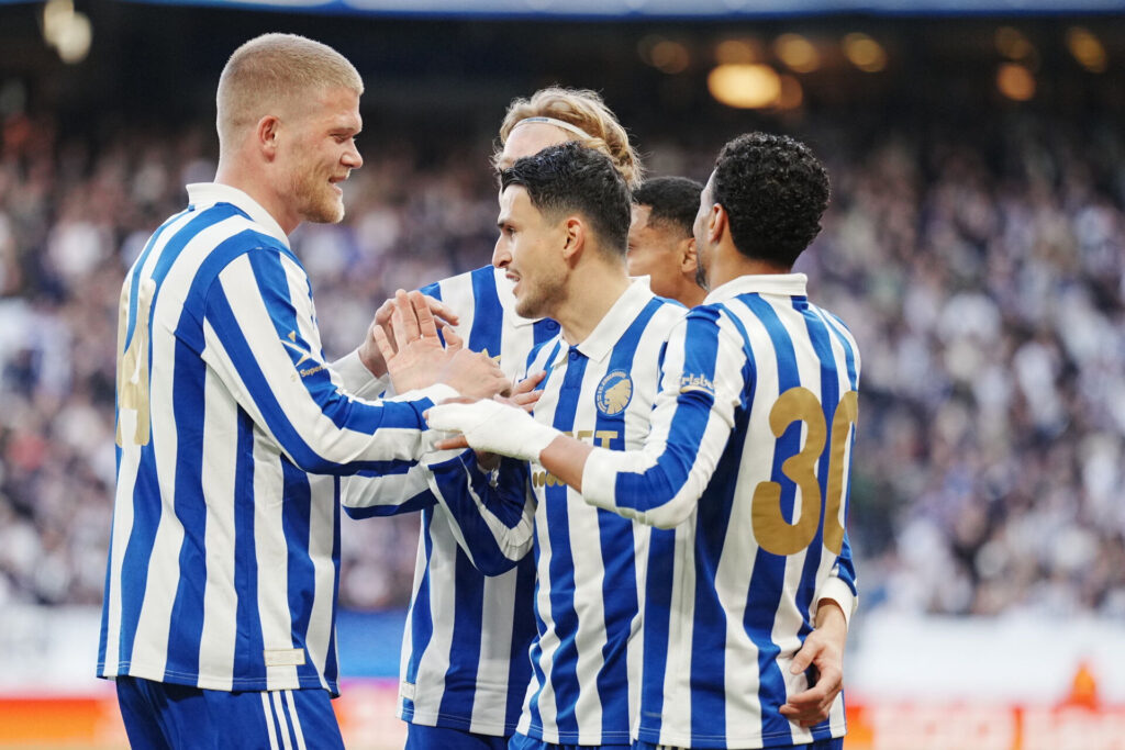 FC København-spillerne jubler.