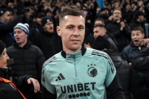 Lukas Lerager efter sin sidste kamp for FC København.