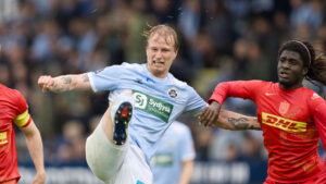 Sønderjyskes Magnus Jensen mod FC Nordsjælland
