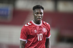 Mohamed Daramy i den danske landsholdstrøje.