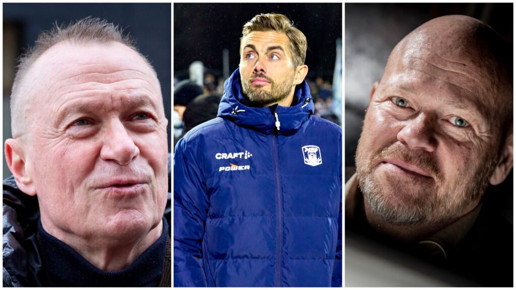 Per Frimann, Jakob Poulsen og Stig Tøfting i en collage.