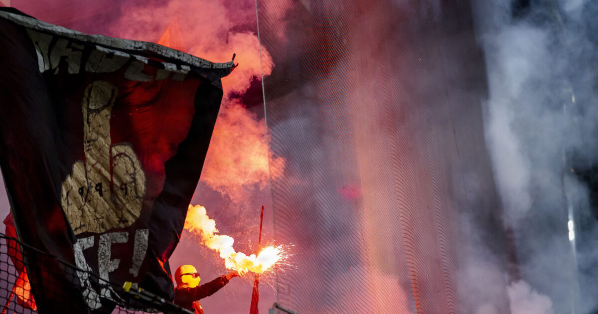 Pyroshow i derby-brag koster FCM stor bøde Foto: Johnny Pedersen/Ritzau Scanpix