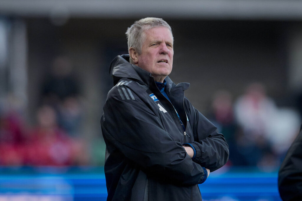 Kent Nielsen under Silkeborg IF's sejr mod OB.