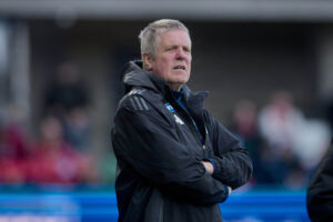 Kent Nielsen under Silkeborg IF's sejr mod OB.