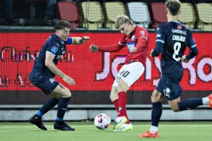 Søren Tengstedt for Silkeborg IF i Superligakampen mellem Silkeborg og Randers FC den 10. november 2023.
