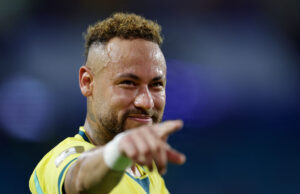 Neymar i aktion for Brasilien under gruppekampen mod Skotland den 24. juni 2026.