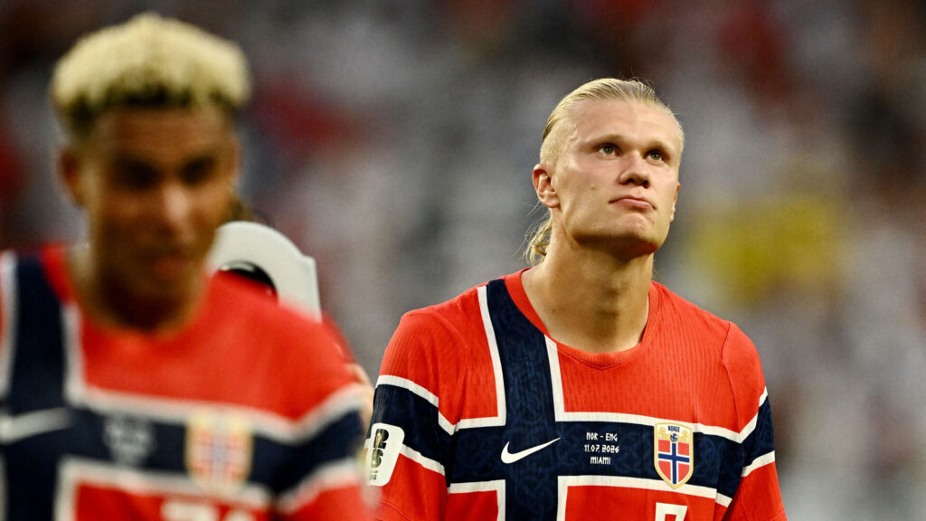 Erling Haaland efter opgøret mod England