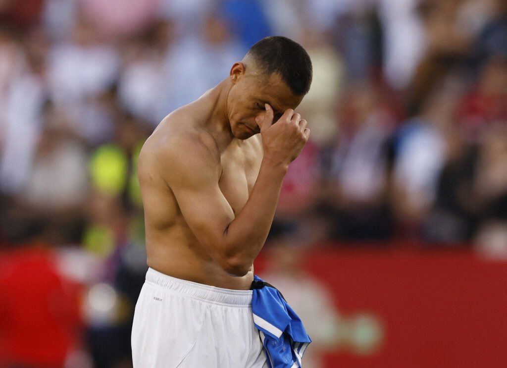 Alexis Sanchez efter kampen mellem Sevilla og Real Madrid den 17. maj 2026.
