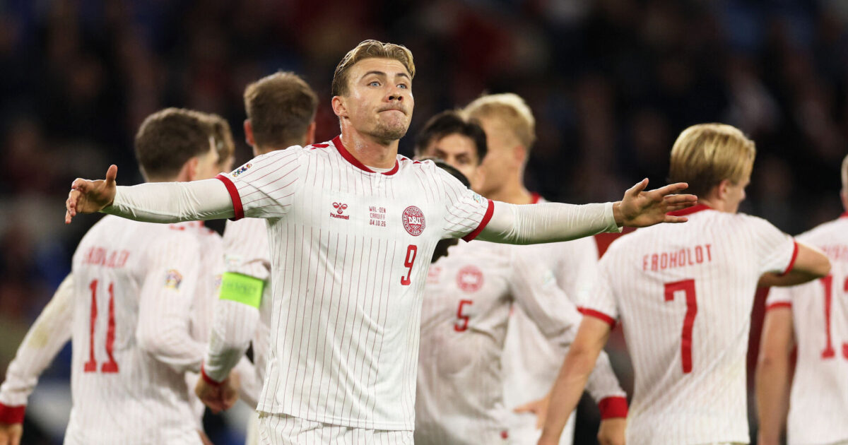 LIVE: Så kom den! – Danmark tager føringen i Wales Foto: Ritzau Scanpix/REUTERS