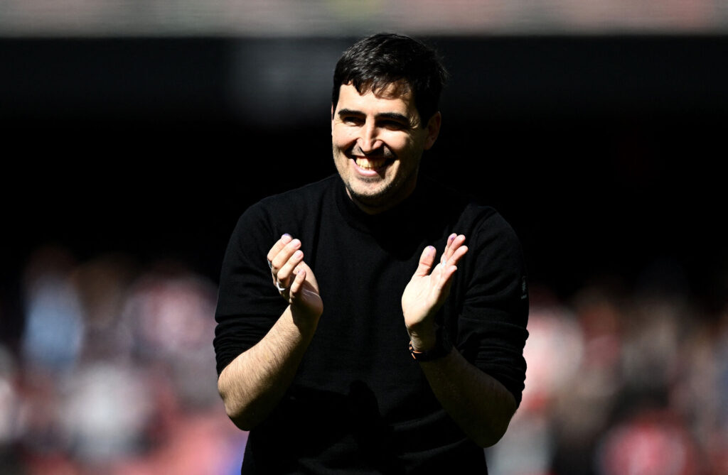 Andoni Iraola klapper