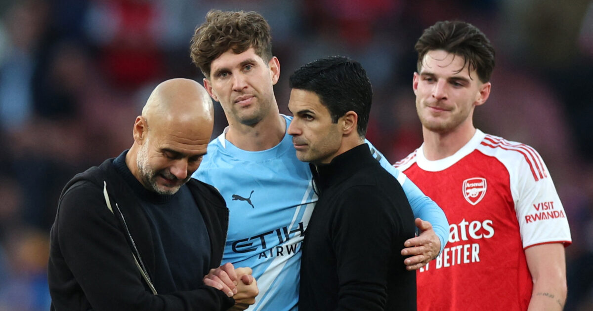 Trængt Guardiola: Vi skal slå Chelsea – ellers vinder Arsenal Foto: Ritzau Scanpix/REUTERS