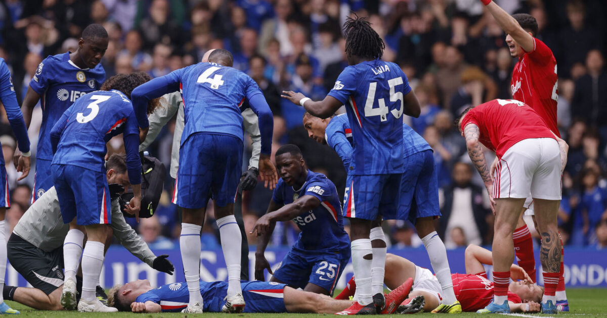 LIVE: Chelsea-debutant kørt på hospital Foto: Ritzau Scanpix/REUTERS