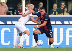 Oliver Provstgaard i aktion for Lazio i Serie A mandag den 24. august 2026.