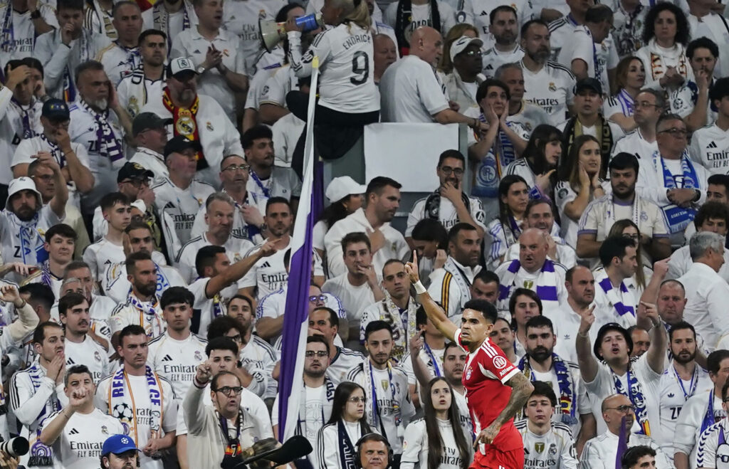 Real Madrids fans under Champions League-kampen mod Bayern München.