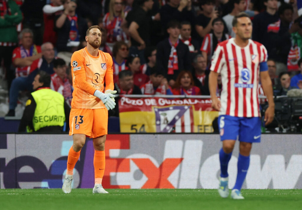 Jan Oblak under Atletico Madrids hjemmekamp mod Arsenal.