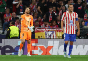Jan Oblak under Atletico Madrids hjemmekamp mod Arsenal.