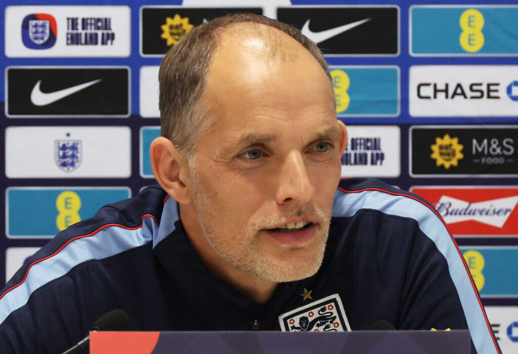 Thomas Tuchel på pressemøde inden kampen mod Kroatien