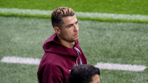 Cristiano Ronaldo i Malmø inden torsdagens kamp mod Danmark
