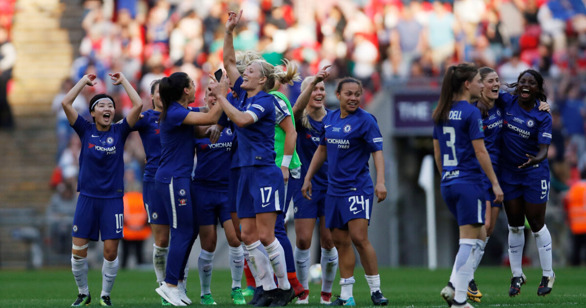 Chelseas kvindehold indtager Stamford Bridge Foto: Action Images via Reuters/Paul