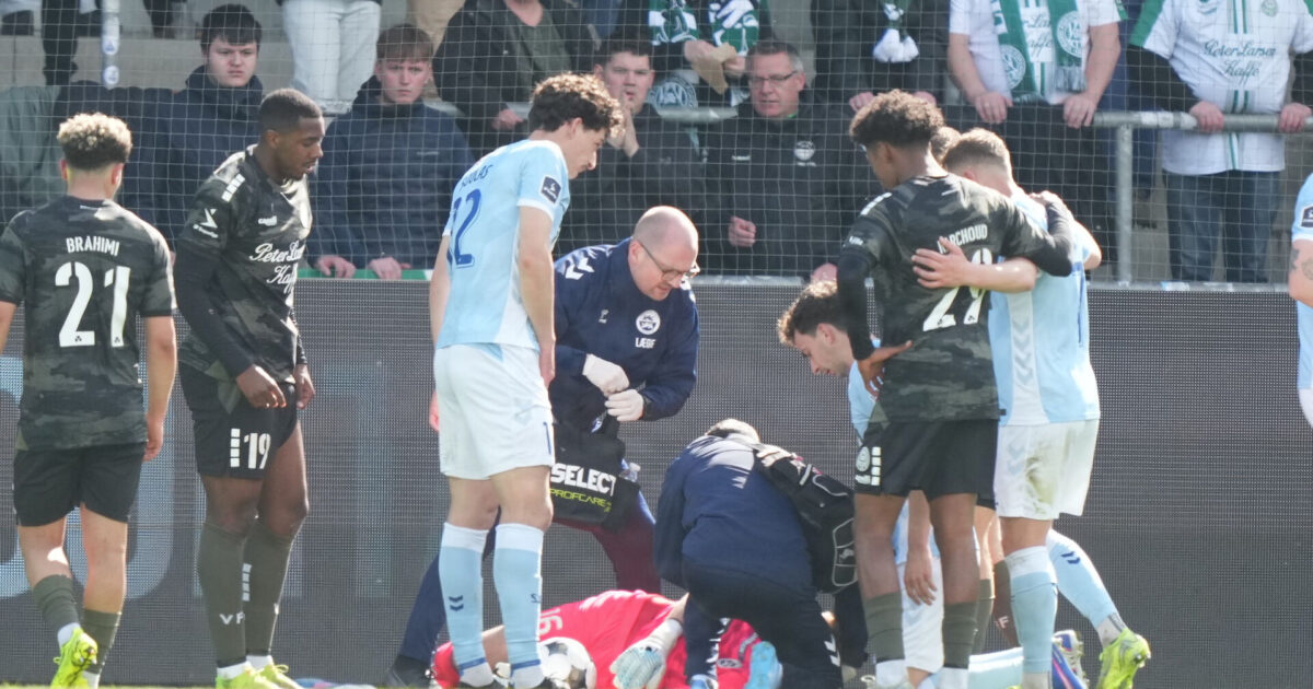 Målmand sendt på hospitalet i vigtig Viborg-sejr Foto: Claus Fisker/Ritzau Scanpix