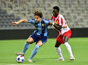 Mikael Anderson i aktion for Djurgården.