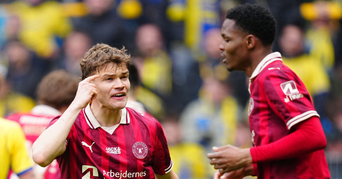 – Der er pissegod stemning på Brøndby Stadion Foto: Liselotte Sabroe/Ritzau Scanpix