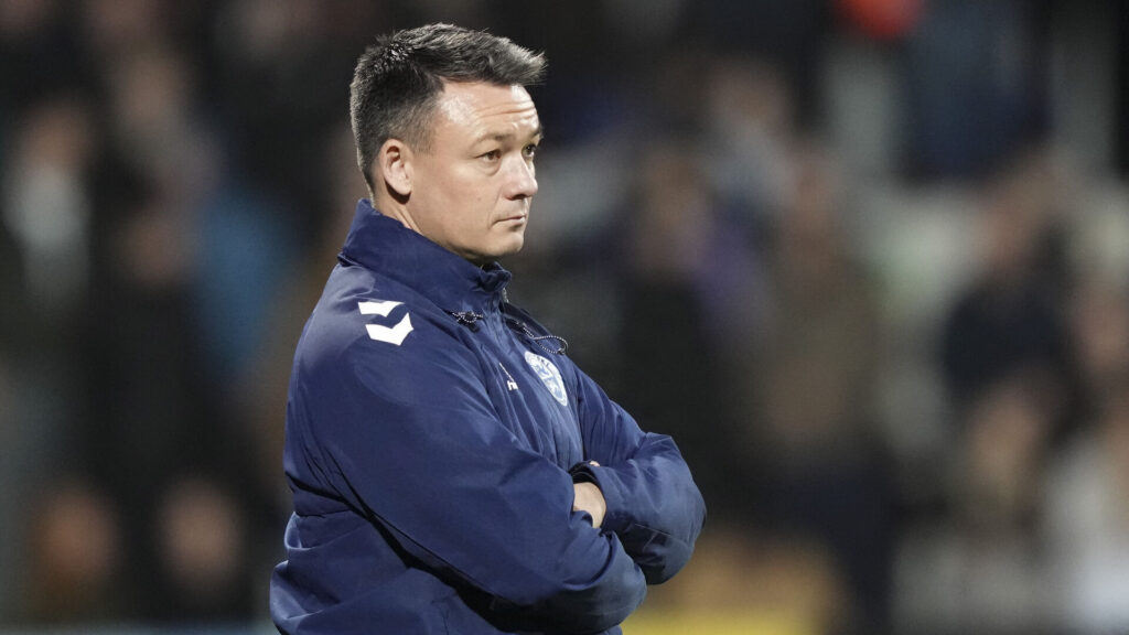 Sønderjyske Thomas Nørgaard under en kamp mod FC Midtjylland.