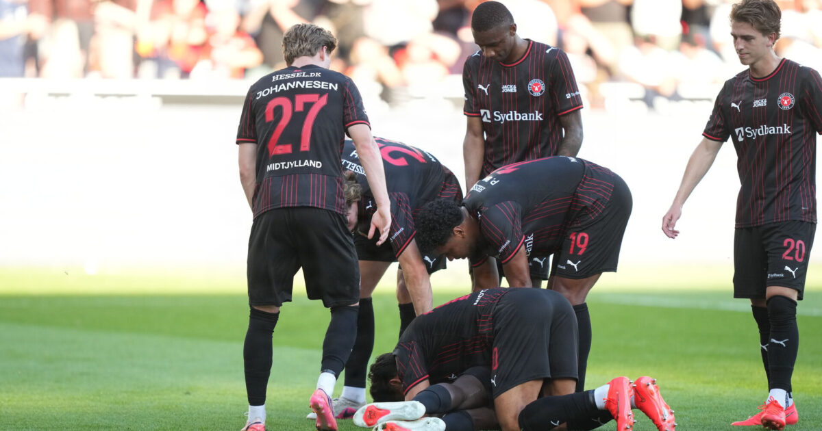 LIVE: Spøjs jubelscene – FCM og FCN på vej videre Foto: Claus Fisker/Ritzau Scanpix