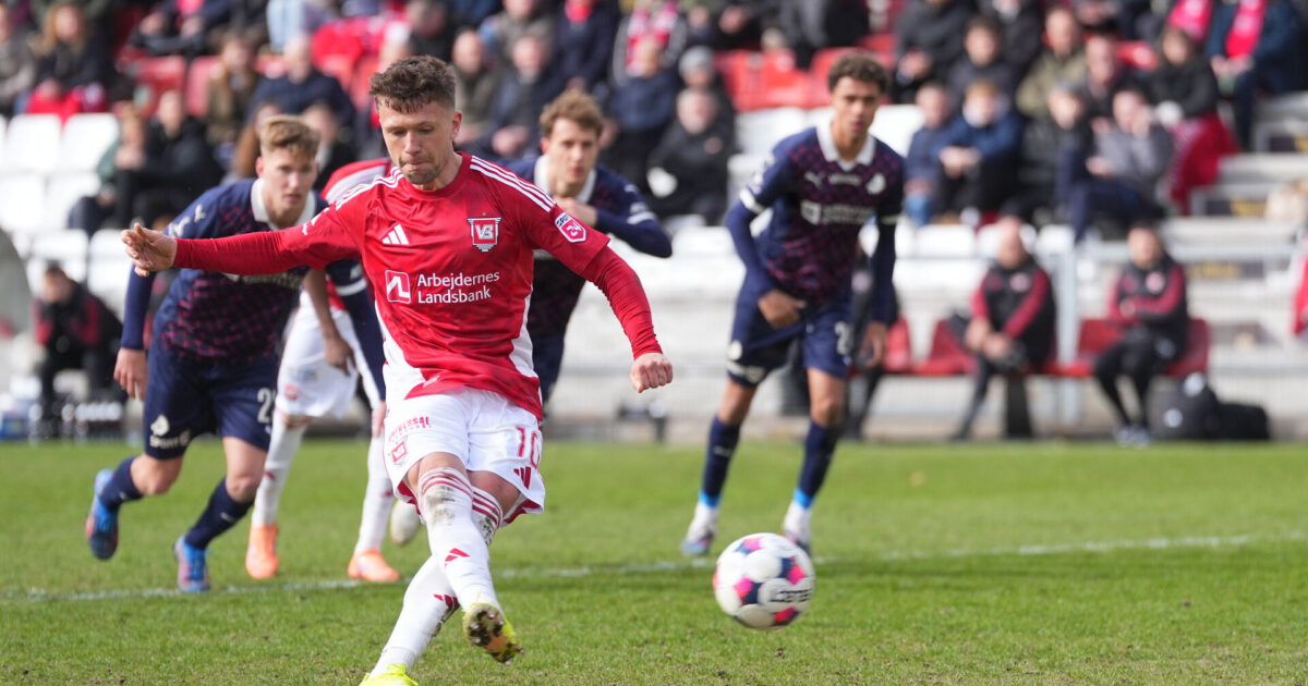 Vejle straffer Randers i overtiden Foto: Frank Cilius/Ritzau Scanpix