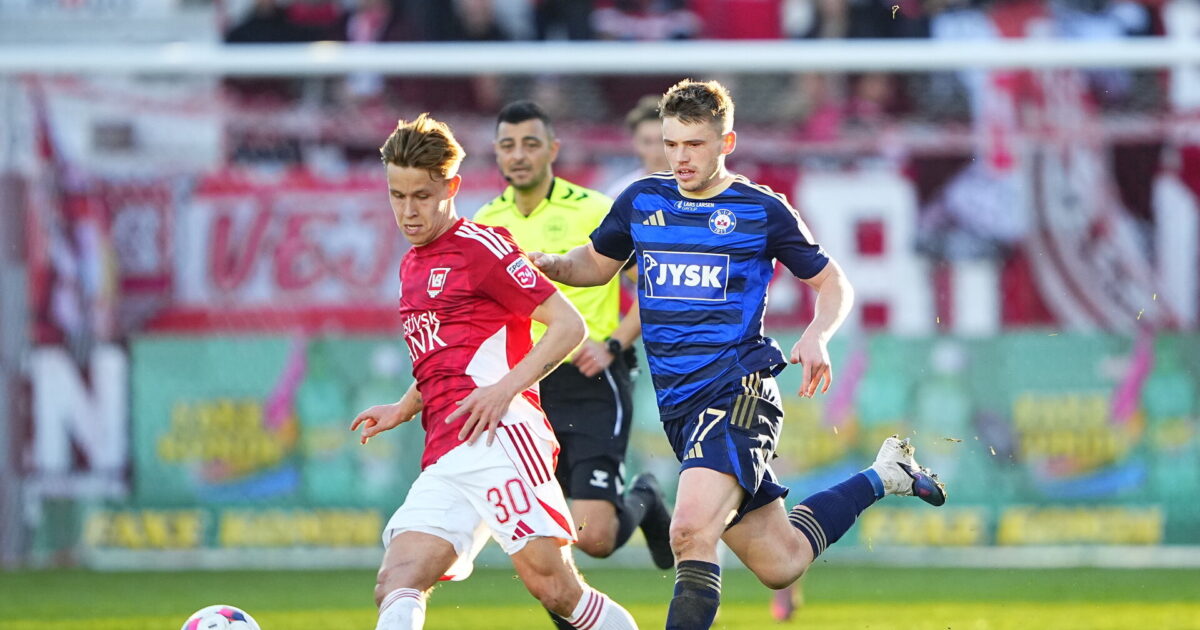 Av, Vejle – Silkeborg tager sen sejr i Nørreskoven Foto: Bo Amstrup/Ritzau Scanpix