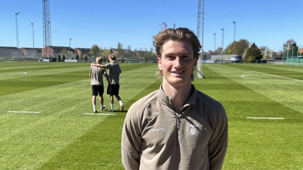 Jacob Andersen efter AGF-træningen på Fredensvang.