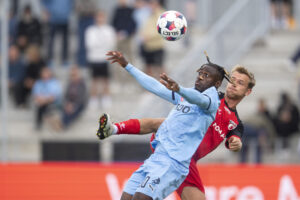 Hakim Sulemana i kamp for Randers FC.
