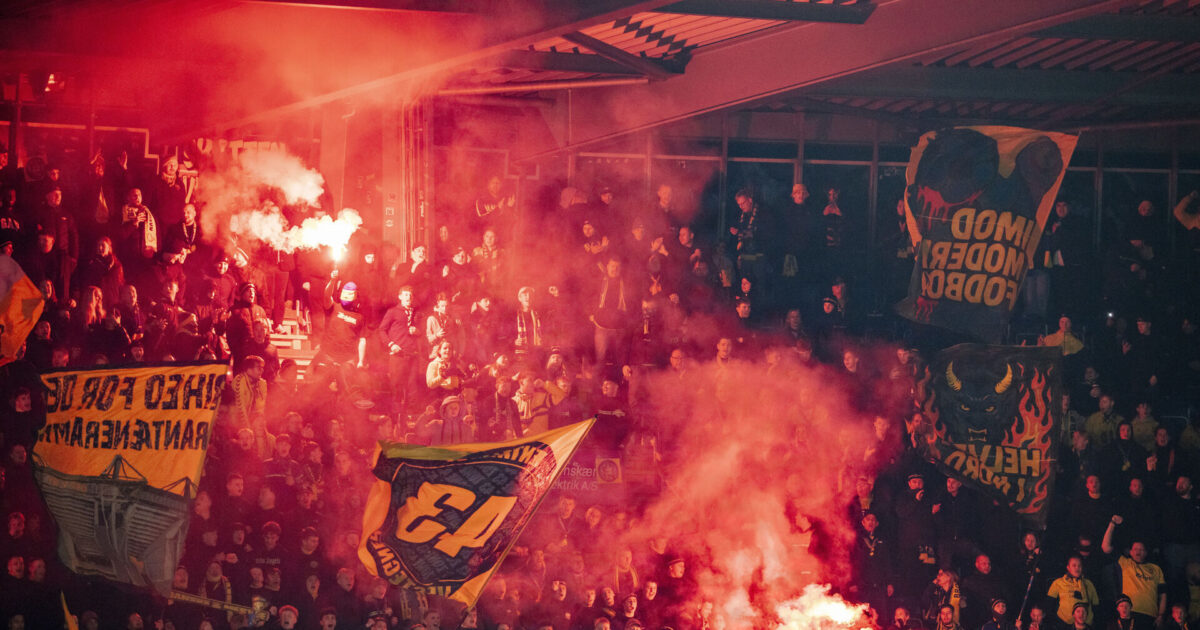 Brøndby ramt af stor bøde og tilskuerstraf – lille hjælp til AGF? Foto: Mads Claus Rasmussen/Ritzau Scanpix