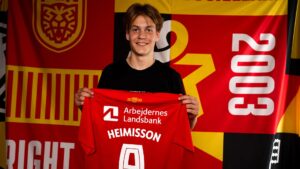 Fannar Heimisson bliver præsenteret i FC Nordsjælland