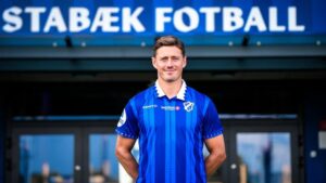Fredrik Krogstad i en Stabæk-trøje.