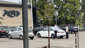 Mikael Anderson ved AGF's klubhus på Fredensvang.