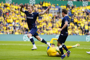 Tobias Bech og AGF på Brøndby Stadion.