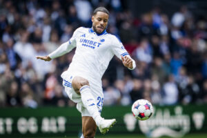 Mathias Zanka Jørgensen under Superligakampen mellem FC København og Randers den 17. maj 2026.