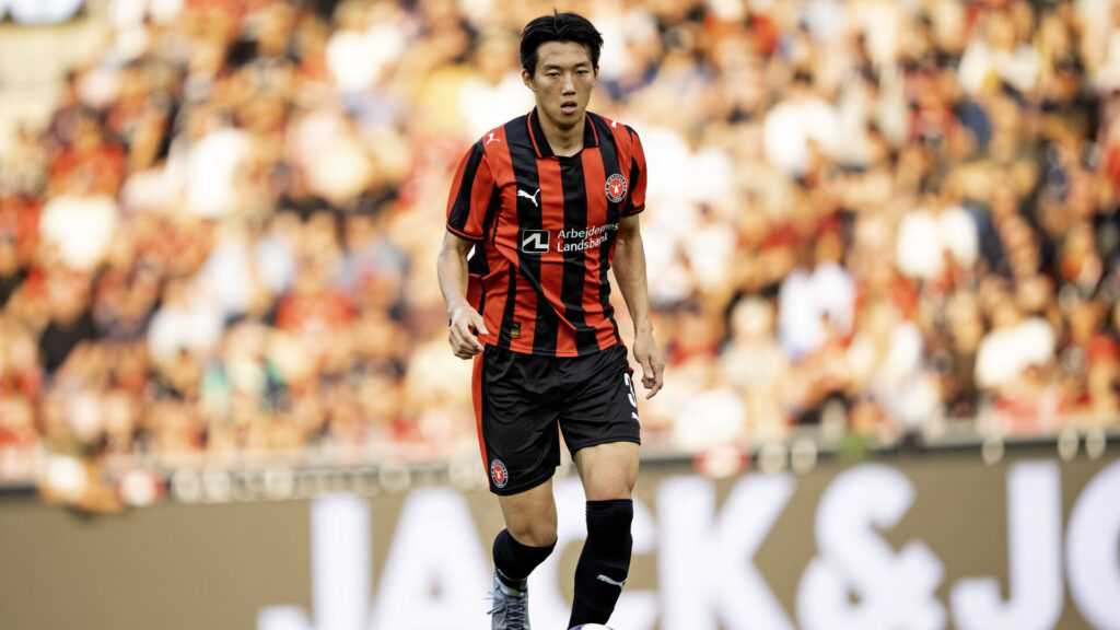 Lee Han-beom i kamp for FC Midtjylland.