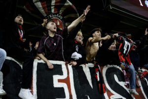 FC Midtjylland fans under en kamp mod Celtic.