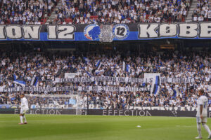 FCK fans med banner til Superliga-kampen mellem FC København og Silkeborg IF den 21. september 2025