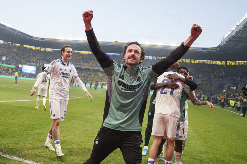 Thomas Delaney jubler efter FCK-sejr over Brøndby